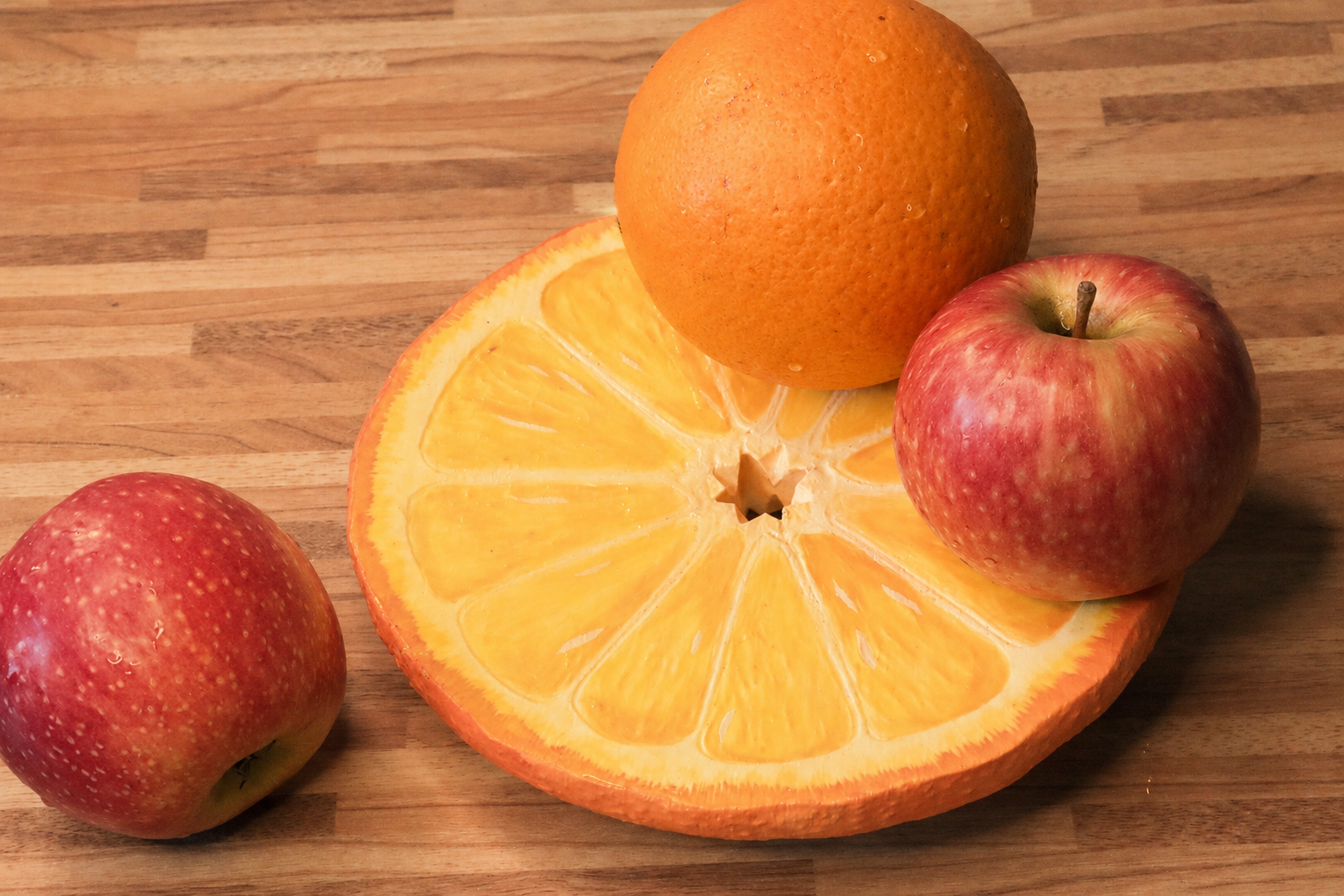 Foto einer Orangenscheiben-Schale